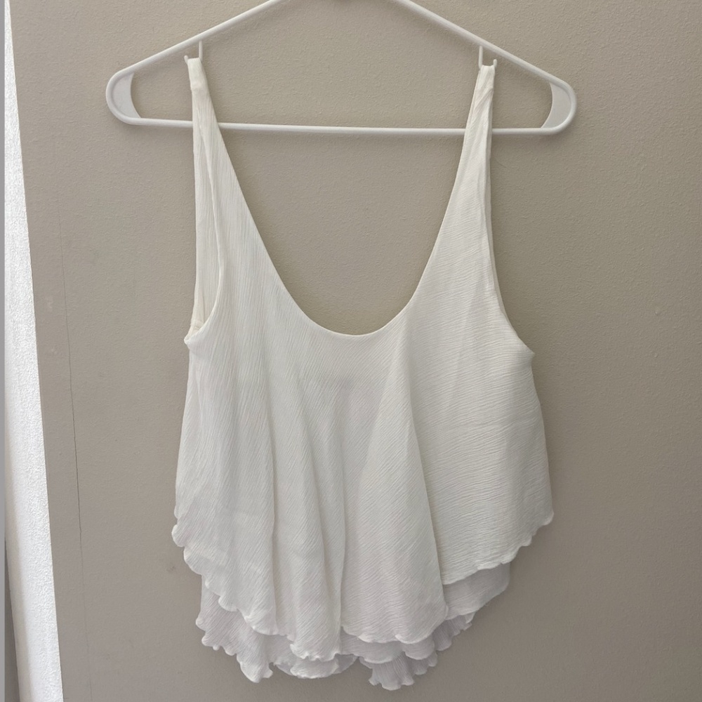 Free People Flowy Cropped Tank Top